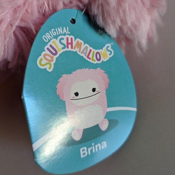 NWT 8" Brina Bigfoot Yeti Squishmallows Pink Plush Stuffed Animal Collectible - Picture 4 of 5